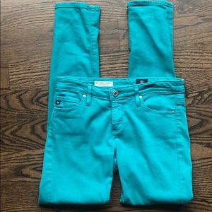 AG Adriano Goldschmied Sea Green Jeans
